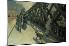 Le Pont De L'Europe, 1876-Gustave Caillebotte-Mounted Giclee Print