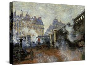 Le Pont De L'Europe, Gare Saint-Lazare, 1877-Claude Monet-Stretched Canvas