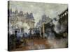 Le Pont De L'Europe, Gare Saint-Lazare, 1877-Claude Monet-Stretched Canvas