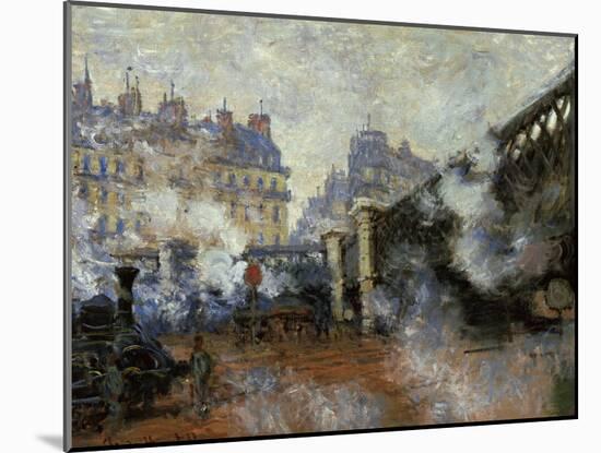 Le Pont De L'Europe, Gare Saint-Lazare, 1877-Claude Monet-Mounted Giclee Print
