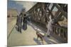 Le Pont de l'Europe, Paris, 1876 Oil on canvas 125 x 180 cm.-Gustave Caillebotte-Mounted Giclee Print