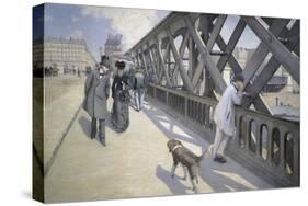 Le Pont de L'Europe-Gustave Caillebotte-Stretched Canvas