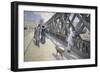 Le Pont de L'Europe-Gustave Caillebotte-Framed Giclee Print