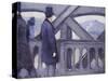 Le Pont De L'Europe-Gustave Caillebotte-Stretched Canvas