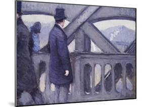 Le Pont De L'Europe-Gustave Caillebotte-Mounted Giclee Print