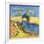 Le Pont De Langlois a Arles, 1888-Vincent van Gogh-Framed Giclee Print