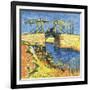 Le Pont De Langlois a Arles, 1888-Vincent van Gogh-Framed Giclee Print