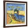 Le Pont De Langlois a Arles, 1888-Vincent van Gogh-Framed Giclee Print