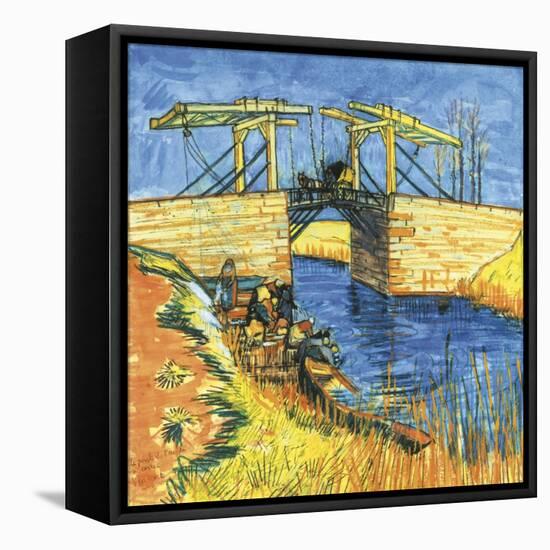 Le Pont De Langlois a Arles, 1888-Vincent van Gogh-Framed Stretched Canvas