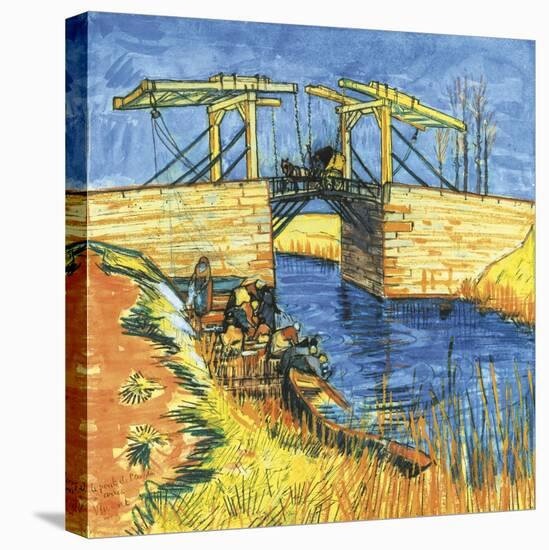 Le Pont De Langlois a Arles, 1888-Vincent van Gogh-Stretched Canvas