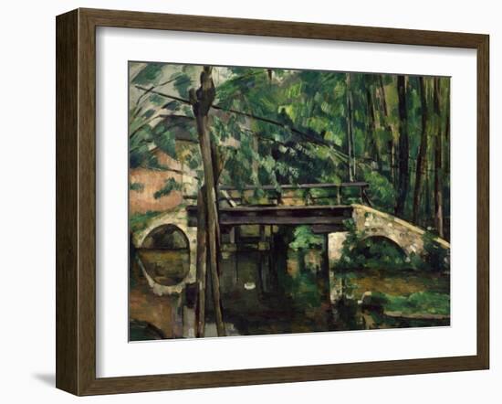 Le Pont De Maincy Pres De Melun 1879-80 (Bridge of Maincy Near Melun)-Paul Cézanne-Framed Giclee Print