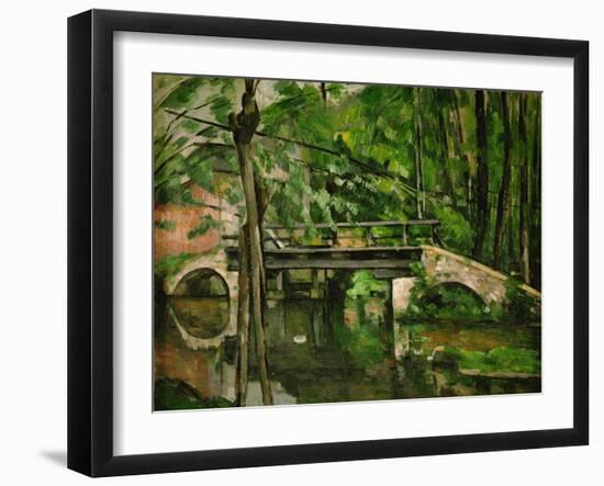 Le pont de Maincy (the bridge of Maincy). Oil on canvas (1879) 58.5 x 72.5 cm R.F. 1955-20.-Paul Cezanne-Framed Giclee Print