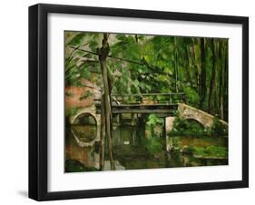 Le pont de Maincy (the bridge of Maincy). Oil on canvas (1879) 58.5 x 72.5 cm R.F. 1955-20.-Paul Cezanne-Framed Giclee Print