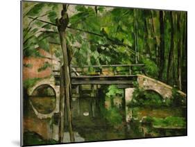 Le pont de Maincy (the bridge of Maincy). Oil on canvas (1879) 58.5 x 72.5 cm R.F. 1955-20.-Paul Cezanne-Mounted Giclee Print