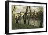 Le Pont de Mantes-Jean-Baptiste-Camille Corot-Framed Giclee Print