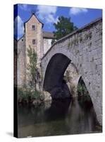 Le Pont-De-Montvert, River Tarn, Cevennes, Lozere, Languedoc-Roussillon, France-David Hughes-Stretched Canvas