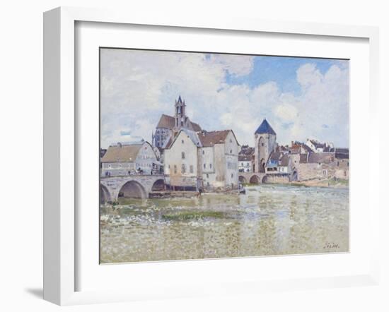 Le Pont De Moret, 1888-Alfred Sisley-Framed Giclee Print