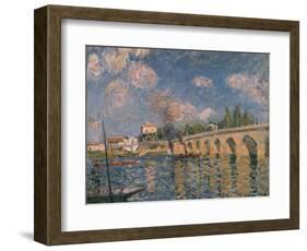 Le Pont de Sevres, 1877 by Alfred Sisley-Alfred Sisley-Framed Giclee Print