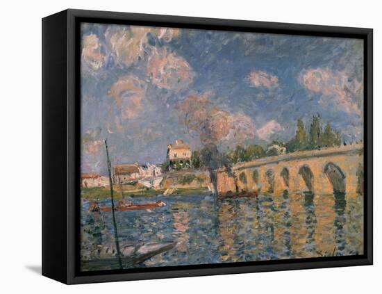 Le Pont de Sevres, 1877 by Alfred Sisley-Alfred Sisley-Framed Stretched Canvas