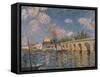 Le Pont de Sevres, 1877 by Alfred Sisley-Alfred Sisley-Framed Stretched Canvas