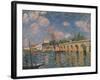 Le Pont de Sevres, 1877 by Alfred Sisley-Alfred Sisley-Framed Giclee Print