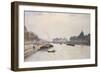 Le pont des Arts vu du pont Royal-Stanislas Lepine-Framed Giclee Print