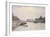 Le pont des Arts vu du pont Royal-Stanislas Lepine-Framed Giclee Print