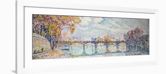 Le pont des Arts-Paul Signac-Framed Premium Giclee Print