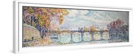 Le pont des Arts-Paul Signac-Framed Premium Giclee Print