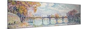 Le pont des Arts-Paul Signac-Mounted Premium Giclee Print