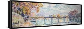 Le pont des Arts-Paul Signac-Framed Stretched Canvas