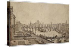 Le pont des Arts-null-Stretched Canvas