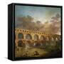 Le Pont Du Gard, 1787-Hubert Robert-Framed Stretched Canvas