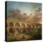 Le Pont Du Gard, 1787-Hubert Robert-Stretched Canvas