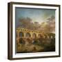 Le Pont Du Gard, 1787-Hubert Robert-Framed Giclee Print