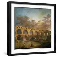 Le Pont Du Gard, 1787-Hubert Robert-Framed Giclee Print