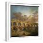 Le Pont Du Gard, 1787-Hubert Robert-Framed Giclee Print