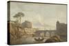 Le Pont et le château Saint-Ange à Rome-Claude Joseph Vernet-Stretched Canvas