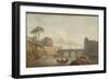 Le Pont et le château Saint-Ange à Rome-Claude Joseph Vernet-Framed Giclee Print