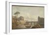 Le Pont et le château Saint-Ange à Rome-Claude Joseph Vernet-Framed Giclee Print