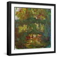 Le Pont Japonais a Giverny,1918-1924 Canvas, 89 x 100 cm Inv. 5092.-Claude Monet-Framed Giclee Print