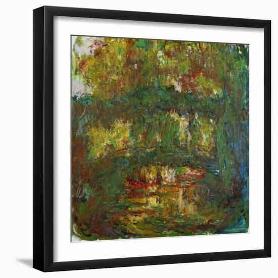 Le Pont Japonais a Giverny,1918-1924 Canvas, 89 x 100 cm Inv. 5092.-Claude Monet-Framed Giclee Print