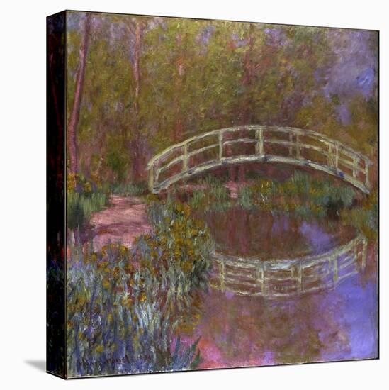 Le Pont Japonais Dans le Jardin de Monet-Claude Monet-Stretched Canvas