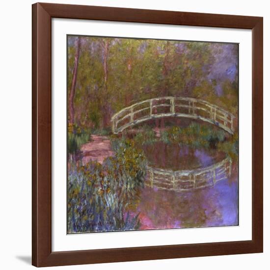 Le Pont Japonais Dans le Jardin de Monet-Claude Monet-Framed Giclee Print