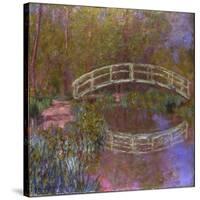 Le Pont Japonais Dans le Jardin de Monet-Claude Monet-Stretched Canvas