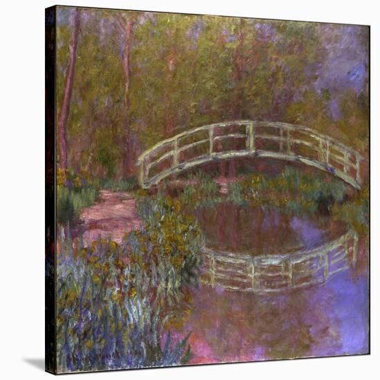 Le Pont Japonais Dans le Jardin de Monet-Claude Monet-Stretched Canvas