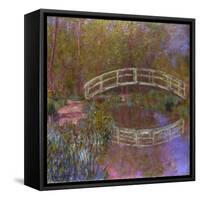 Le Pont Japonais Dans le Jardin de Monet-Claude Monet-Framed Stretched Canvas