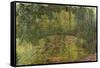 Le Pont Japonais (Japanese Bridg)-Claude Monet-Framed Stretched Canvas