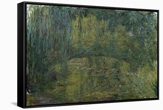 Le Pont Japonais-Claude Monet-Framed Stretched Canvas