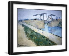 Le Pont Langlois-Vincent van Gogh-Framed Giclee Print